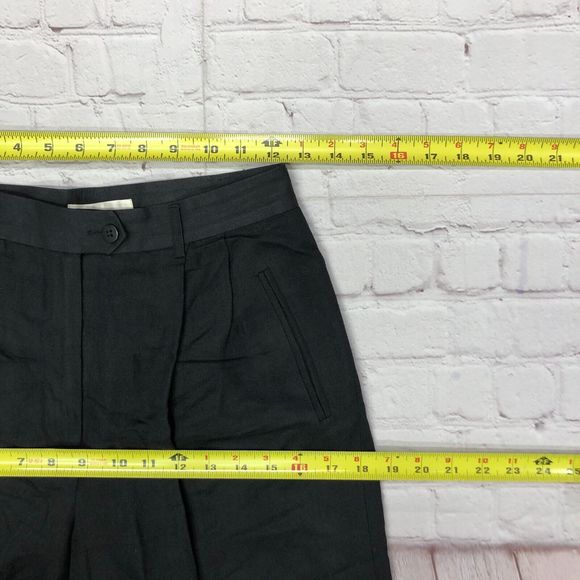 Vintage Isabel Ardee Women Pleated Trouser Dress Pants Size 6 Linen Blend M126 8 - Picture 3 of 16